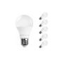 THE LED 7W dimmable bulb equivalent to a 40W incandescent bulb, Warm White, Pack of 5 units, Amplio ángulo of emisión