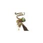 Necklace Vintage Woman - Sheet / Peacock / Key - alloy - Bronze - 65 cm (Jewelry)