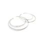 The Treasures Of Lily [L7620] - Double Hoop 'Choreography' silver Ø 85 mm (Jewelry)