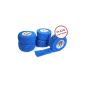 5 x pavement without glue, finger dressing, adhesive bandage, finger patches, 2.5 cm, blue (Baby Product)