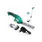Grass Shears hedge trimmer grass trimmer with telescopic rod, charger, 2 resolutions and protective cover (tool)
