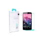 Tempered Glass Screen Protector and 9H Hardness Transparency Camera + Screen Protector + Cleaning Dust Film + Cleaning Cloth for LG Google Nexus 5 NILLKIN NG00056 - Retail Packaging (Electronics)