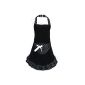 Foxnovo® Fashion Dots Pattern Sleeveless Halter Neck Style cotton cloth apron apron black