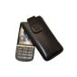 Original Suncase bag / Swisstone BBM 320 / TTfone TT800 / 320C Swisstone BBM / Leather Case Mobile Phone Case Leather Case Cover Case Cover * lug with retreat function * in black (Electronics)