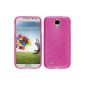 Silicone Case for Samsung Galaxy S4 - brushed pink - Cover PhoneNatic ​​Hard Case (Electronics)