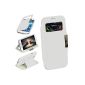 OneFlow PREMIUM - COMFORT-CASE with standing and comfort functions - for Samsung Galaxy S4 Mini (GT-i9195) - White (Electronics)