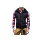BLESSING Men's vest jacket hoodie hooded Übergangsjacke MV01 (Textiles)