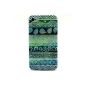 JIAXIUFEN TPU Case - for Apple iPhone 4 4S Silicone Case Cover Protecteur- Green Totem (Electronics)