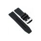 Morellato Nilo Silicone Bracelet Watch Band Silikon black 20mm (Watch)