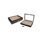 Wooden watch box for 24 watches with glass Watch box (household goods)