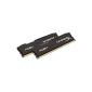 Fury HyperX RAM memory 8 GB DDR3 1600 MHz Non-ECC CL10 DIMM Kit (2X4Go) Black HX316C10FBK2 / 8X (Personal Computers)