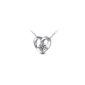 925 sterling silver Austrian crystal heart-shaped pendant necklace with 45cm sterling silver chain jewelery (jewelry)