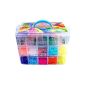 9000 elastic loom kit box briefcase 3 floor to create your cabinet bracelets Compatible with rainbow loom loom (Toy)