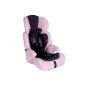TecTake 400181 Car seat Group I / II / III for children 9-36 kg 1-12 years Rose (Baby Care)
