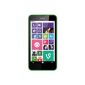 Nokia Lumia 630 Single-SIM Smartphone (11.4 cm (4.5 inch) touchscreen, 5 megapixel camera, HD-ready video, Snapdragon 400, 1.2GHz quad-core, Windows Phone 8.1) Green (Electronics)