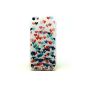 JIAXIUFEN TPU Case - for Apple iPhone Silicone Case Cover Protector 5C-Colorful Love (Electronics)