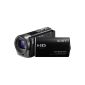 HDRCX130EB Sony Full HD Camcorder Memory Card 3 Megapixel 30x Optical Zoom Black (Electronics)