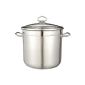 Induction pot, pot, pot, induction cooker, universal pot - Stainless steel - 10 liters - diameter 24 cm