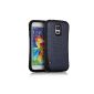 Easy Life ™ Samsung S5 PC + PU anti-scratch liable Super Shockproof Protective Carrying Case Case Cover for Samsung Galaxy S5 (Black) (Electronics)