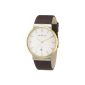 Skagen man's wristwatch Slimline leather 355XLGLD (clock)
