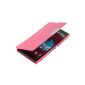N36- Pink Flip Case Sony Xperia Z Cover Hard Cover Phone Case Back Cover Faceplate protection shell Case Case (Electronics)