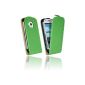 Klapptasche Protection Case for Samsung Galaxy S3 Mini i8190 in Green Case Cover @ Energmix (Electronics)