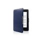 SAVFY UltraSlim Amazon Kindle Paperwhite 2015 Cover Sleeve Kindle Paperwhite 2014 2013 2012 Art Leather Case with Auto Sleep / Wake up function incl. Screen protector for all Kindle Paperwhite (with Hand Strap Dark Blue) (Personal Computers)