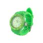 St. Leonhard Sporty Silicone Quartz Wrist Watch upbeat-green (clock)