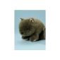 EBO 60187 Wombat, 23 cm, mottled brown, photo on the left (Toys)