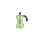 Bialetti Fiammetta 1 cup / coffee percolator for 1 cup aluminum / green (household goods)