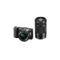Sony A5000 Camera ILCE5000YB.CEC hybrid digital camera 20 megapixel 4x optical zoom Lens + 16-50 mm + 55-210 mm retractable Black Black (Electronics)