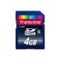 Transcend Extreme Speed ​​SDHC 4GB Class 10 Memory Card (up to 20MB / s Read) (Personal Computers)