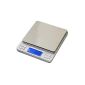Smart Weigh TOP500 Digital Pocket Scale with illuminated LCD display, hold function, PCS function and 500 x 0.01g capacity (household goods)