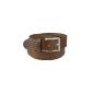 Jeans Belt cowhide with buckle Altsilberfarbiger 11 colors (Textiles)