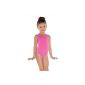 Children swimsuit with racerback back Swimwear Girls Swimsuit UV protection in red, pink, dark blue (Misc.)