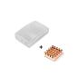 Exclusives Housing Case for Raspberry Pi Model B + (B Plus) and Case 2 Pi Model B (the latest version 2015) - Two Part Plastic housing + Rydges® copper heatsink for the CPU to stick Paspberry (Clear)