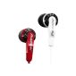 Pioneer SECL721BLANCROUGE ear Headphones for MP3-type closed intra Player 3 White / Red caps (Electronics)