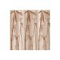 Tatkraft Shower Curtain 180x180cm Material Waterproof Bamboo Beige Peva 12 oval rings (Home)