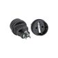 AC adapter, US plug on protective contact socket (2 pieces) (Electronics)
