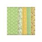Stoffpaket (green and yellow) | 5 substances | 100% cotton | 46 x 56 cm (household goods)