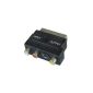 35570 Lindy scart adapter to S-VHS + 3x RCA m / f (Electronics)