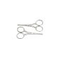 Paw scissors Dog Haarschere fur scissors straight and curved set of 2 - ROUND - STAINLESS STEEL (Personal Care)