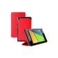Supremery - Asus Nexus 7 Smart Cover Case Skin Case in Red (Personal Computers)