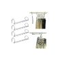 MIU COLOR® Closet Hanger From Stainless Steel Storage And Organization For Clothing Gain Place In The Closet Lot Of 4