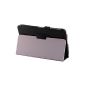 LG G Pad 10.1 inch carrying case (V700) Tablet Cover Leather Protector Cover Touch Pen (Black) (Electronics)