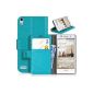 DONZO Wallet Real Structure Case for Huawei Ascend P6 Blue (Electronics)