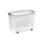 Allibert 193538 Box 70 L Castors Logic Transparent Polypropylene (Kitchen)