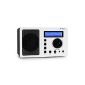 Auna IR-130 Internet Radio Wifi Radio wireless (music streaming via WLAN / Internet 8000 Internet radio stations, remote control) White (Electronics)