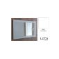 Labi furniture wall mirror Bari 80x45cm white high gloss