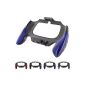 Durable handle Skque® PC controller Joypad Grip attachment for Sony PS Vita 2000 Blue & Black (Video Game)